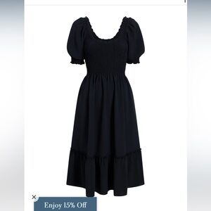 Hill House Louisa Nap Dress NWT Size Small (Black)
